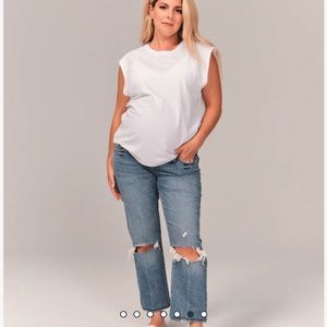 Abercrombie Maternity Ankle Straight Jean